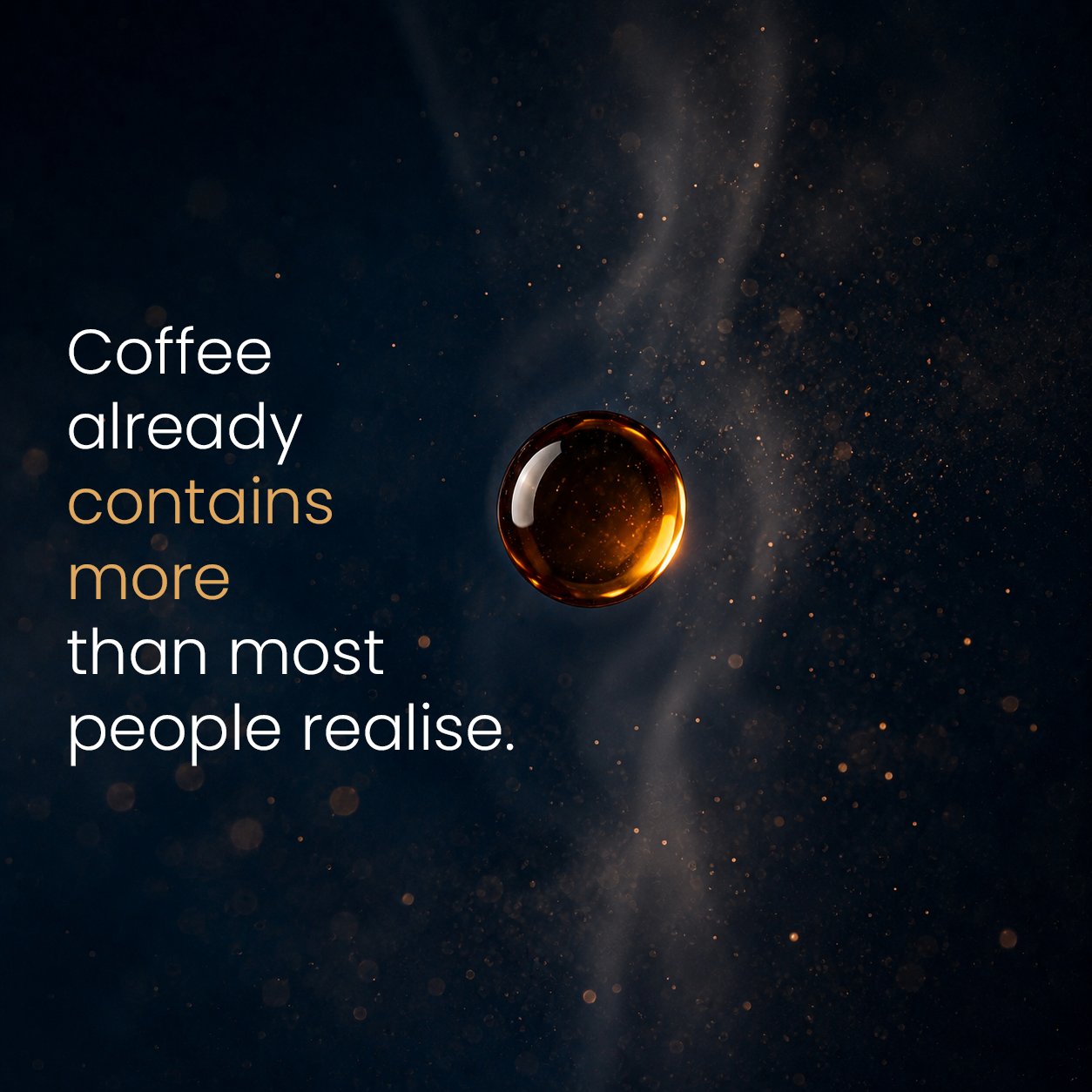 Infographic showing the natural benefits already in coffee, including antioxidants and polyphenols.