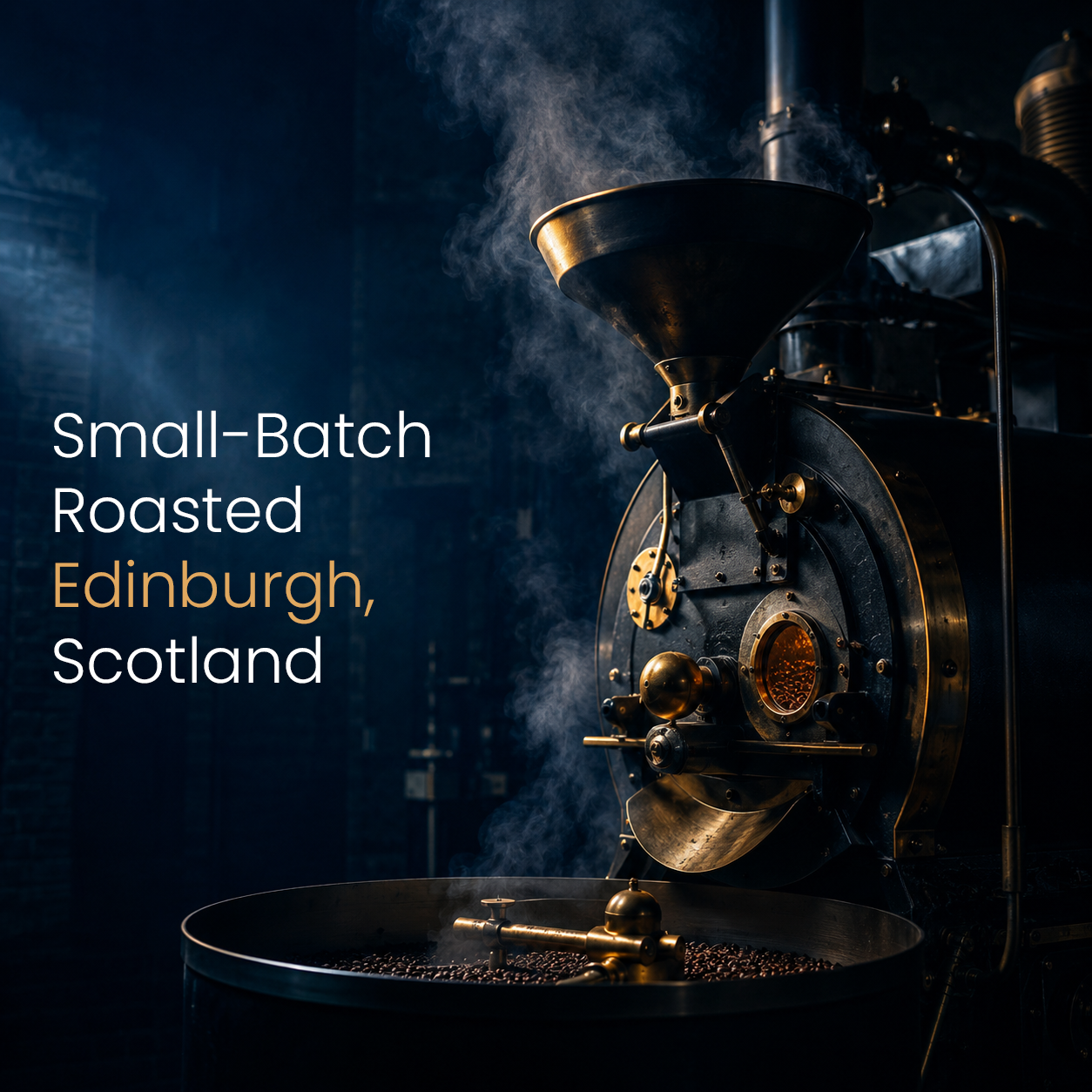 Inside the LivOn small-batch roastery in Edinburgh, Scotland.